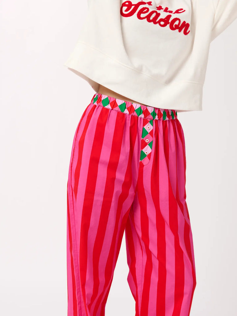 Festive Stripe Boxer Pant Clothing Peacocks & Pearls Lexington