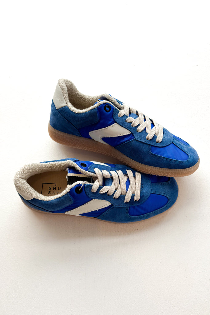 Sylvia Blue Sneaker Shoes Peacocks & Pearls Lexington