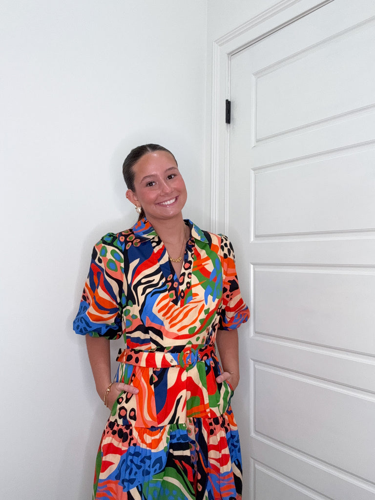 Wild Mix Short Dress Clothing Peacocks & Pearls Lexington