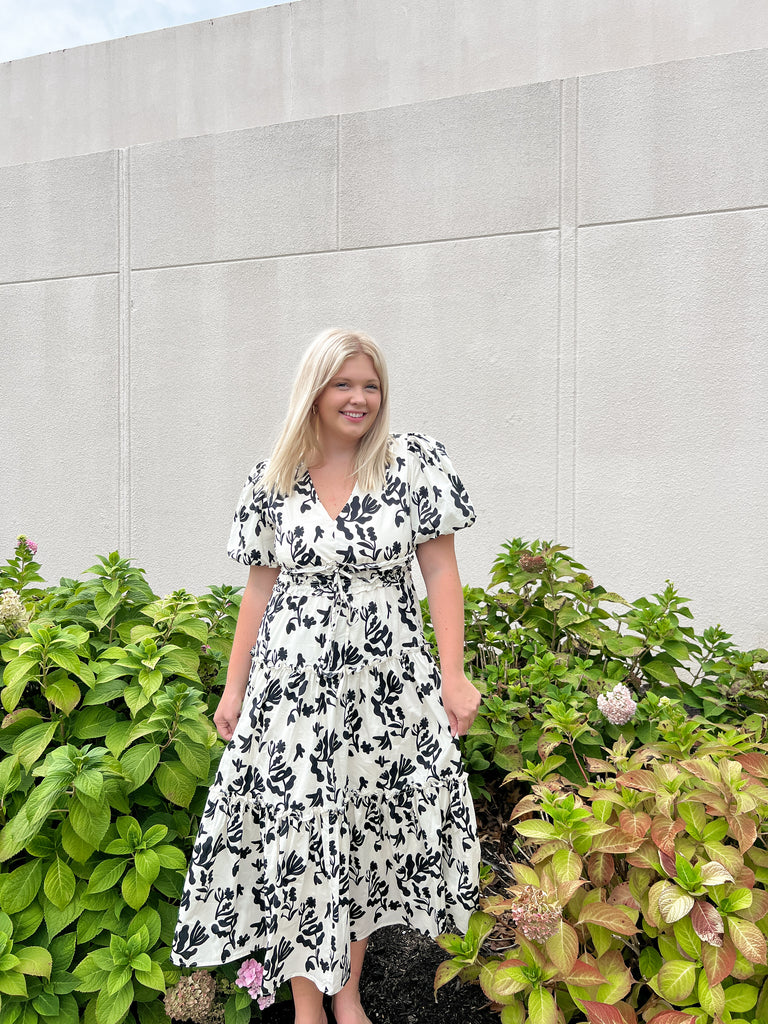 Fall Vision Midi Dress Clothing Peacocks & Pearls Lexington   