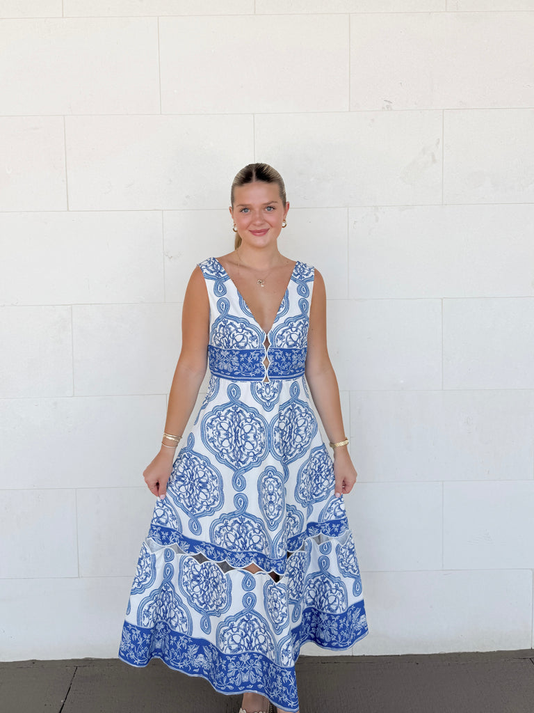 Capri Days Midi Dress Clothing Peacocks & Pearls Lexington