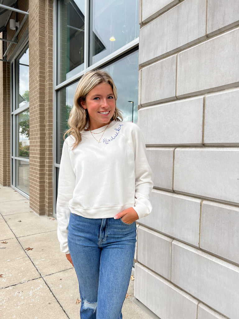 Cross-stitch State Crew Neck Sweatshirt Clothing Town Pride   