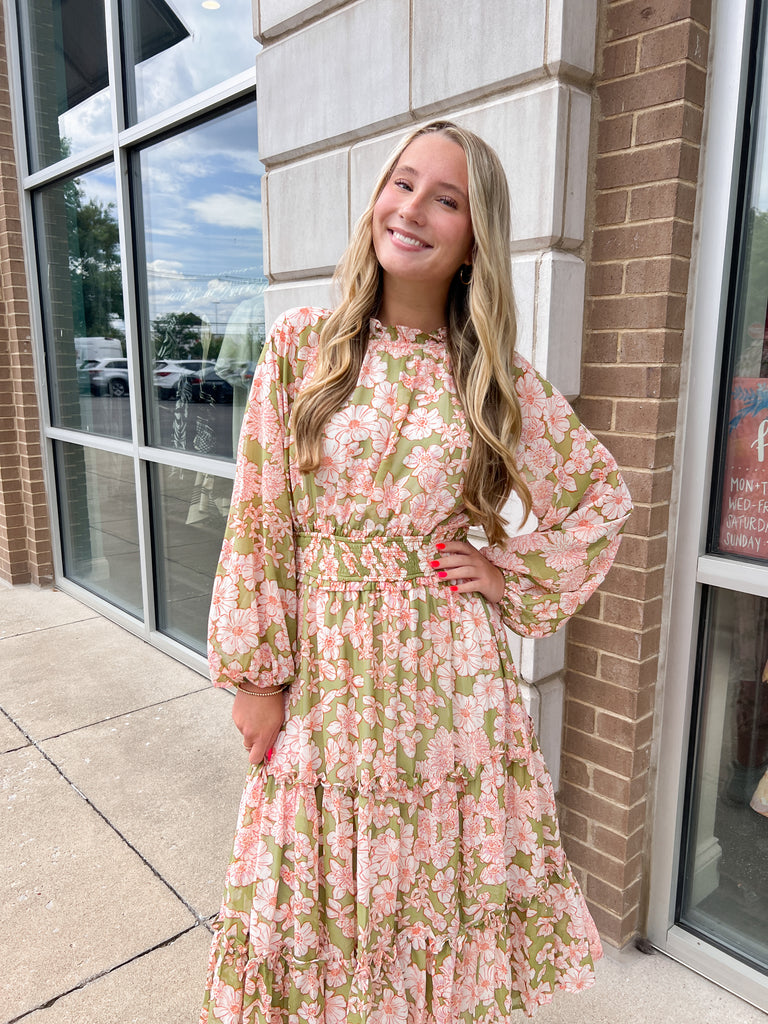 So Sweet Floral Maxi Dress Clothing Peacocks & Pearls Lexington   