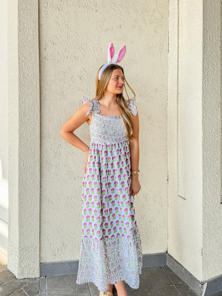 Aubrey Poppy Midi Dress Clothing Peacocks & Pearls Lexington