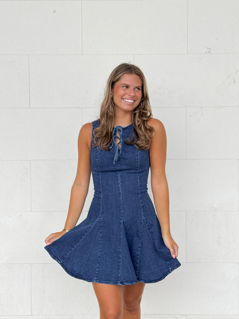 All Day Denim Dress Clothing Peacocks & Pearls Lexington