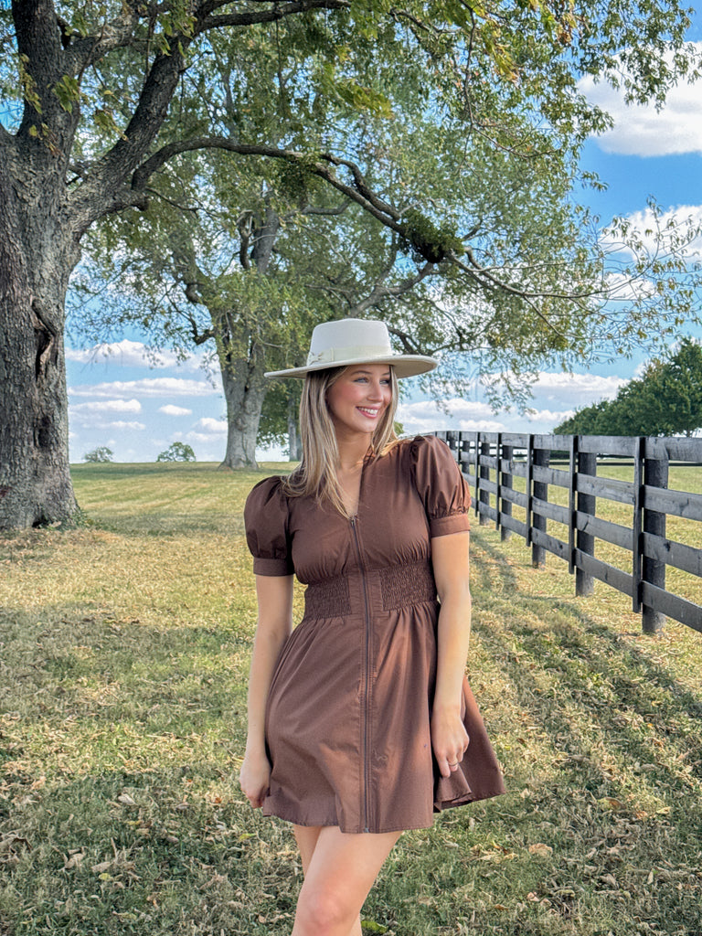 The Toffee Glow Dress Clothing Peacocks & Pearls Lexington