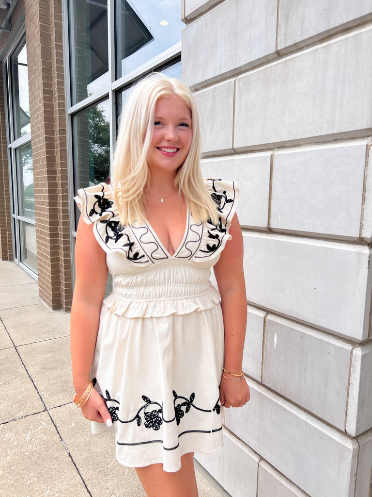 Twirl Around Dress Clothing Peacocks & Pearls Lexington Cream S 