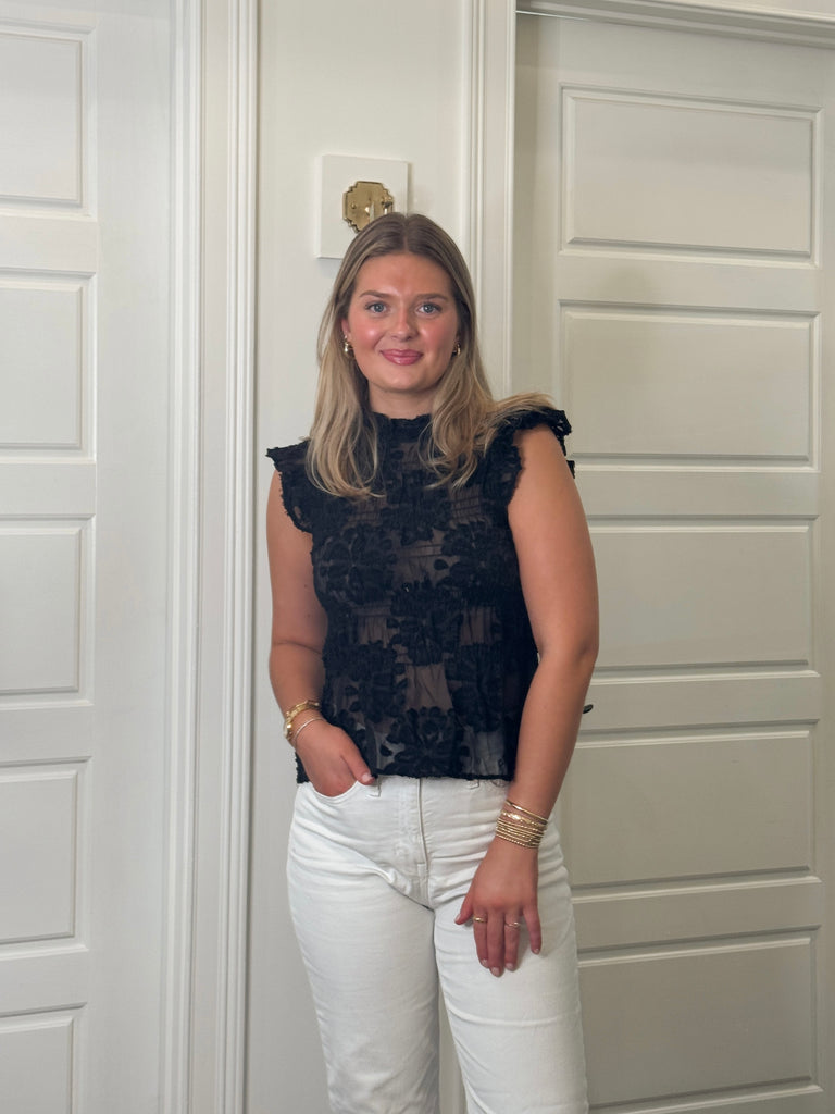 The Midnight Veil Blouse Clothing Peacocks & Pearls Lexington