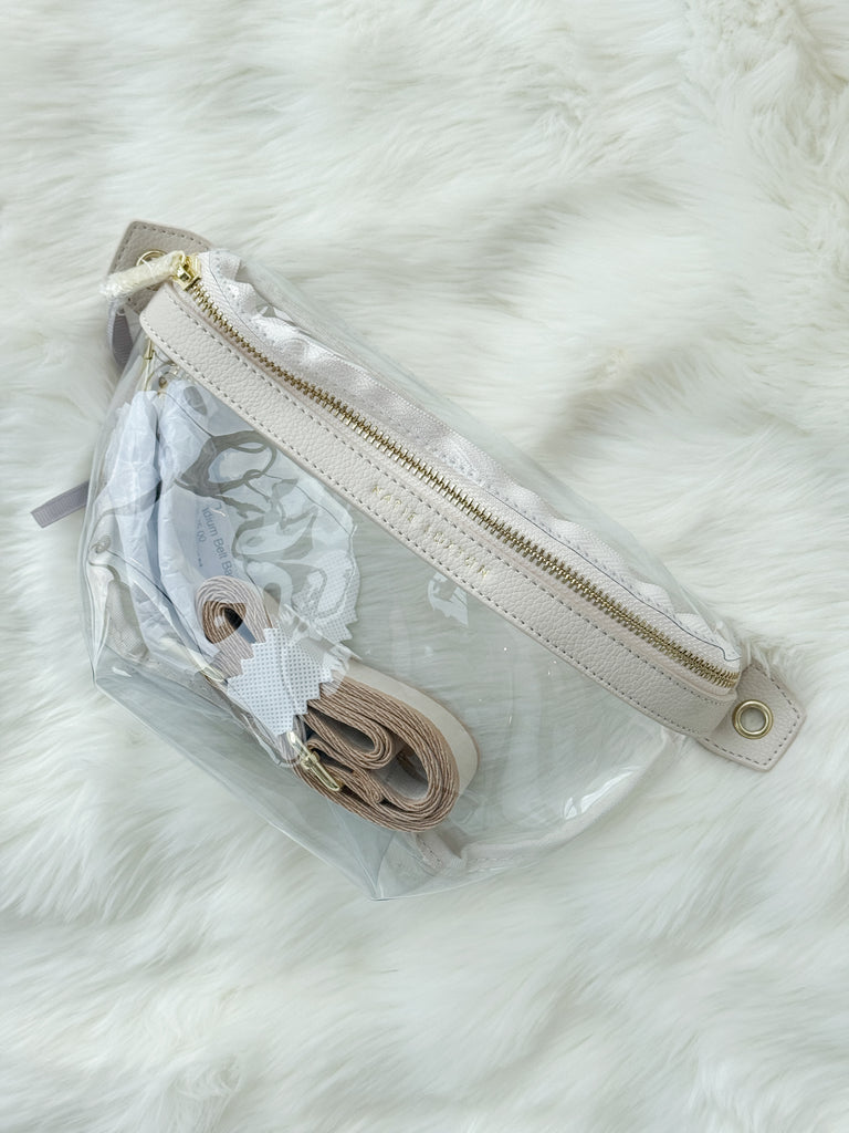 Clear Stadium Belt Bag Accessory Peacocks & Pearls Lexington