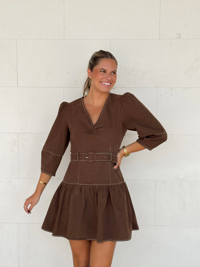 The Chestnut Stitch Dress Clothing Peacocks & Pearls Lexington