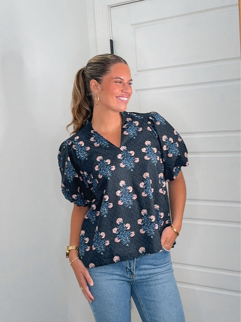 Blackberry Bloom Top Clothing Peacocks & Pearls Lexington