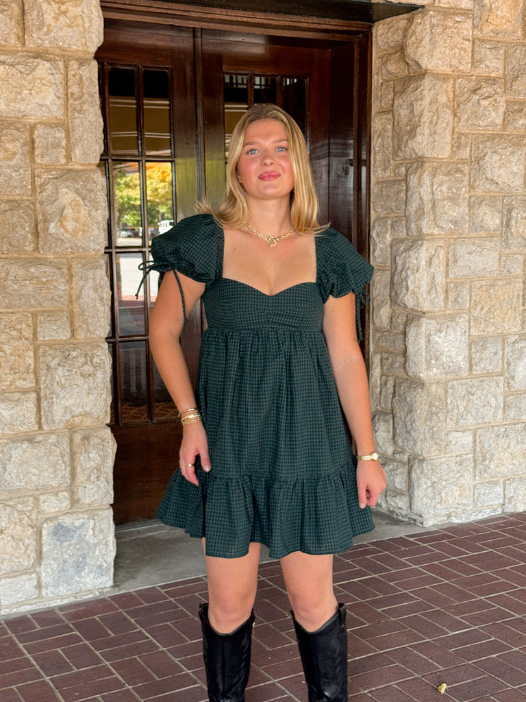 The Gingham Hour Dress Clothing Peacocks & Pearls Lexington