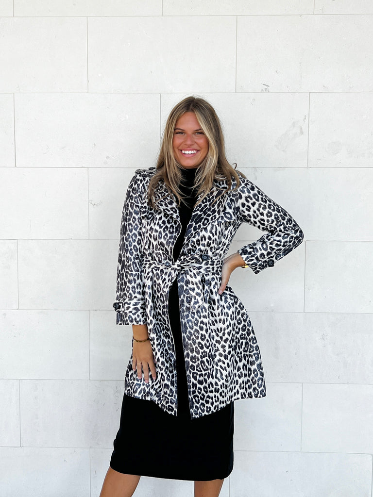 Lucky Leopard Coat Clothing Peacocks & Pearls Lexington   