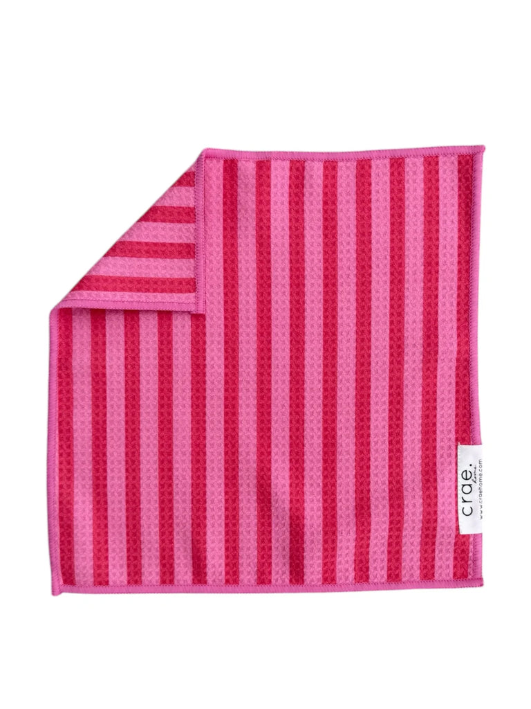 Pink Licorice Double-Sided Washcloth Accessory Peacocks & Pearls Lexington