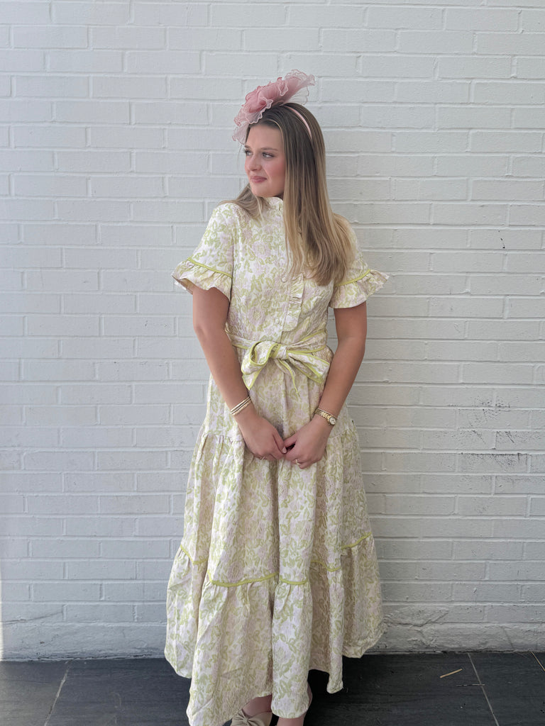 The Lena Midi Dress – Peacocks & Pearls Lexington