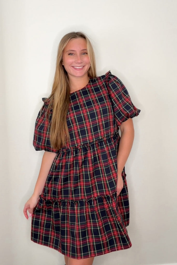 Season's Plaid Dress Clothing Peacocks & Pearls Lexington   