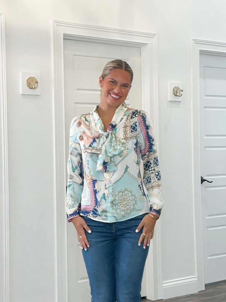 Palazzo Dreams Top Clothing Peacocks & Pearls Lexington