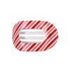 Medium Round Flat Hair Clip Accessory Peacocks & Pearls Lexington Candy Cane