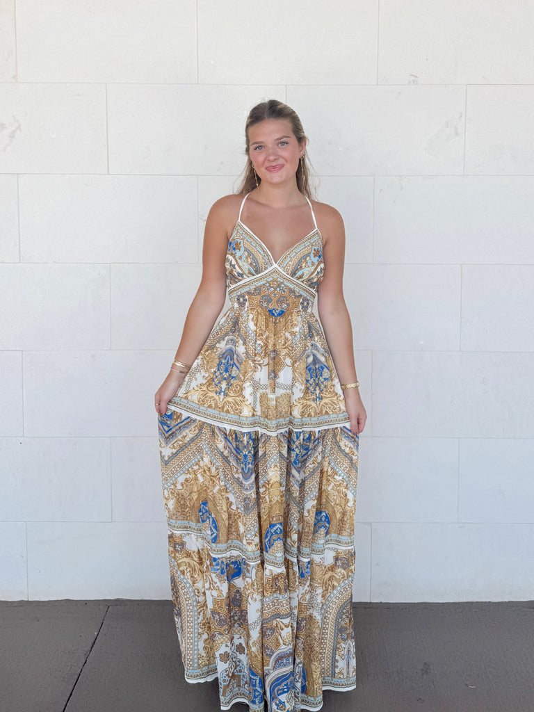 The Driftwood Maxi Dress Clothing Peacocks & Pearls Lexington