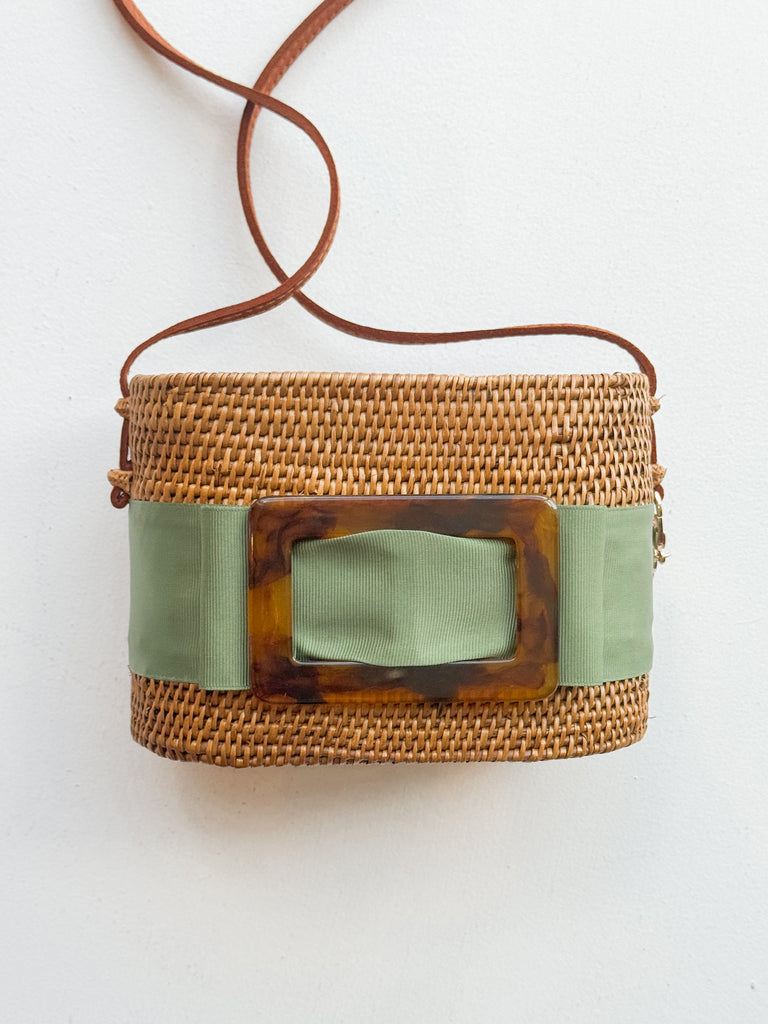 Charlotte Small Buckle Bag Purse Peacocks & Pearls Lexington