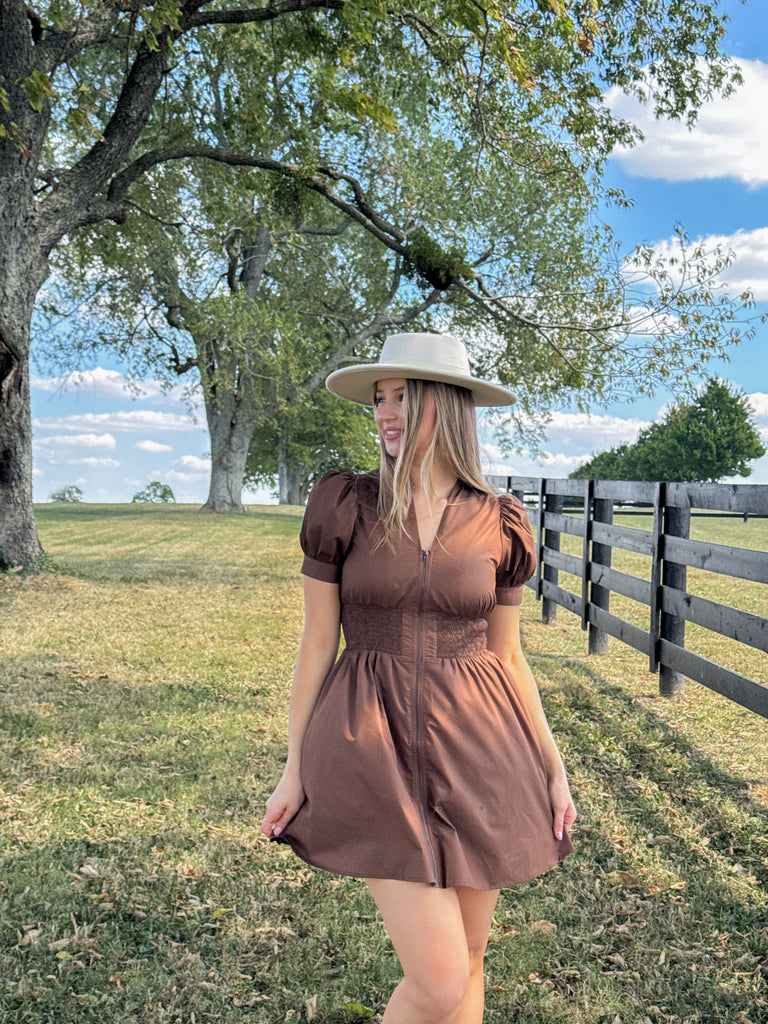 The Toffee Glow Dress Clothing Peacocks & Pearls Lexington