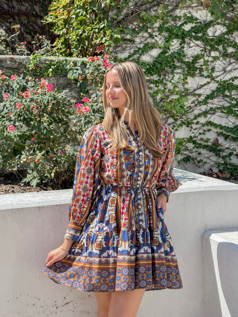 Andi Brown Dress Clothing Peacocks & Pearls Lexington