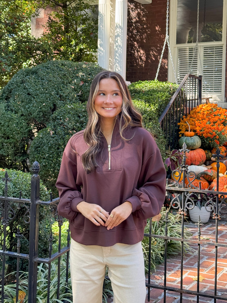 Walnut Ridge Zip-Up Clothing Peacocks & Pearls Lexington