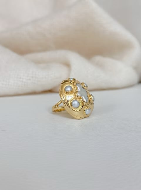 Globe Cross Ring Jewelry Peacocks & Pearls Lexington