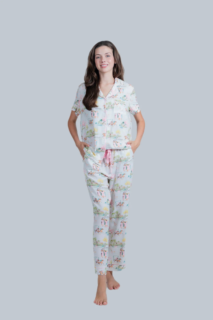 Day At The Races Pajama Clothing Peacocks & Pearls Lexington