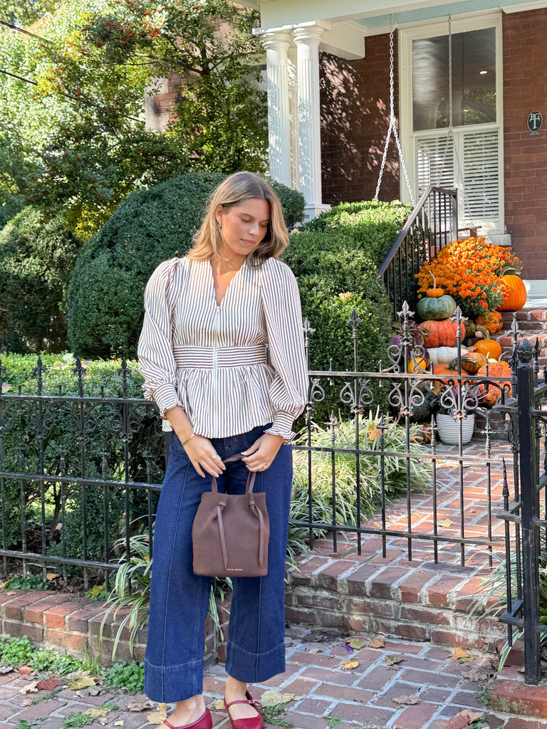 The Hazel Stripe Top Clothing Peacocks & Pearls Lexington