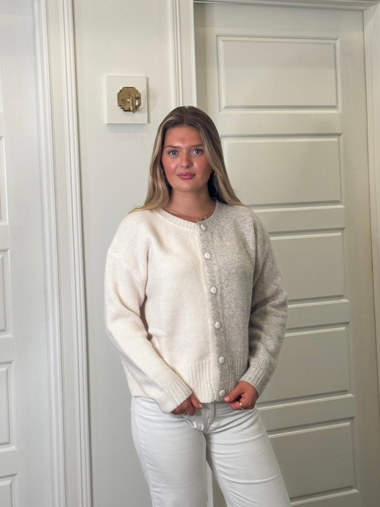 The Split Tone Knit Cardigan Clothing Peacocks & Pearls Lexington