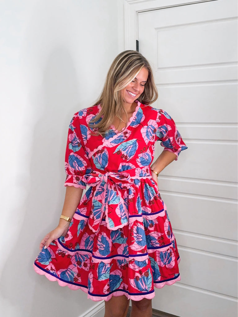 Camile Short Dress Clothing Peacocks & Pearls Lexington