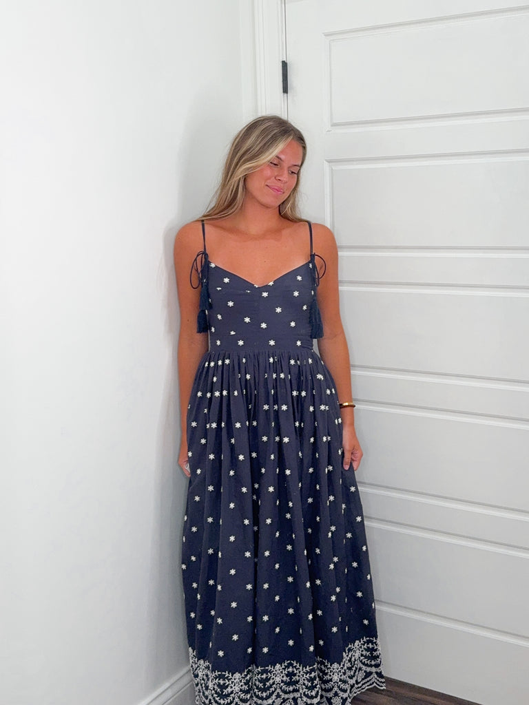 Starpop Midi Dress Clothing Peacocks & Pearls Lexington