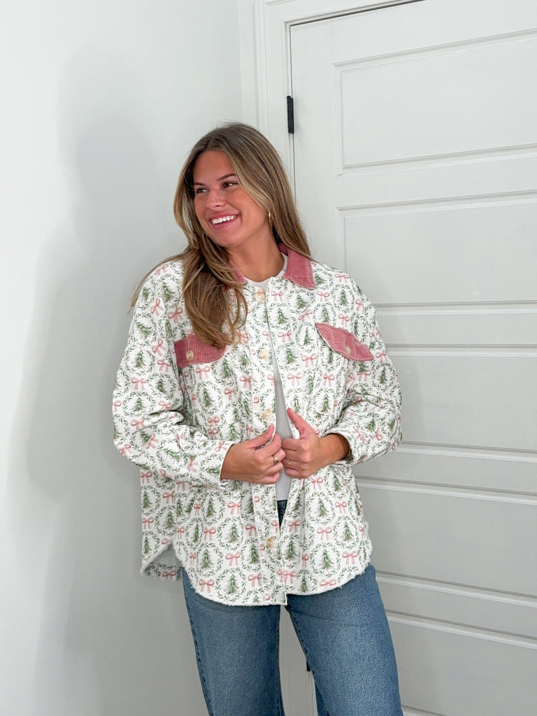 Corduroy Christmas Jacket Clothing Peacocks & Pearls Lexington   