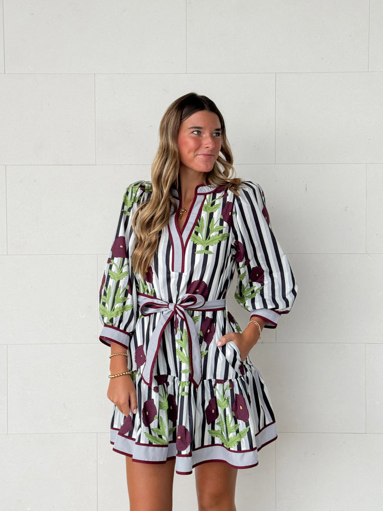 Plum Shadow Short Dress Clothing Peacocks & Pearls Lexington