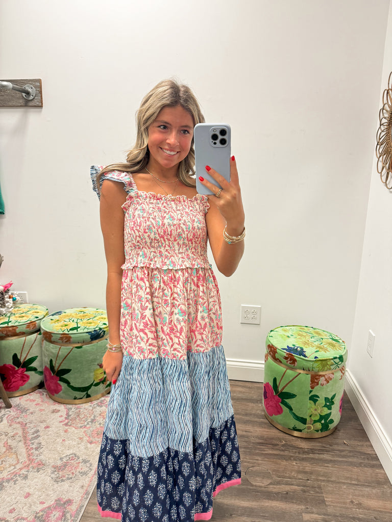 Pretty In Pattern Dress Clothing Peacocks & Pearls Lexington   