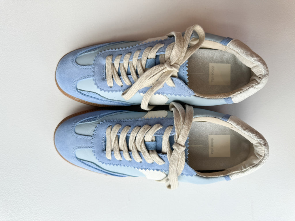 Notice Blue Suede Sneaker Shoes Dolce Vita   