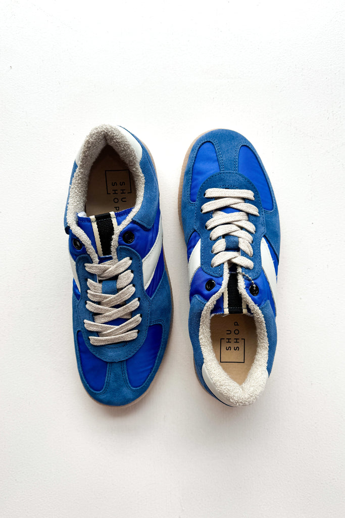 Sylvia Blue Sneaker Shoes Peacocks & Pearls Lexington