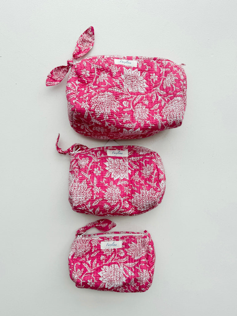 Quilted Toiletry Bag Accessory Peacocks & Pearls Lexington
