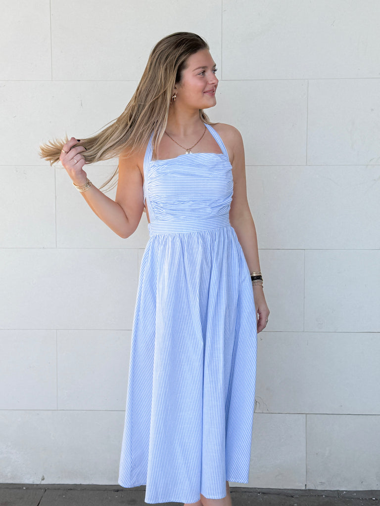 Coastal Bliss Midi Dress Clothing Peacocks & Pearls Lexington