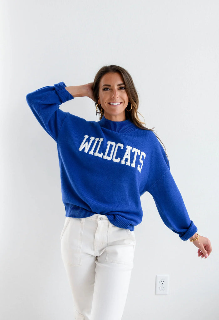 Kentucky Varsity Turtleneck Sweater Clothing Peacocks & Pearls Lexington   