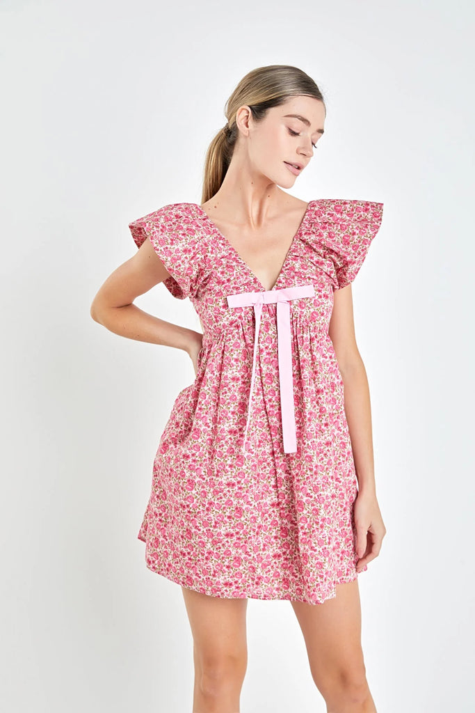 Endless Roses Bow Dress Clothing August Apparel   
