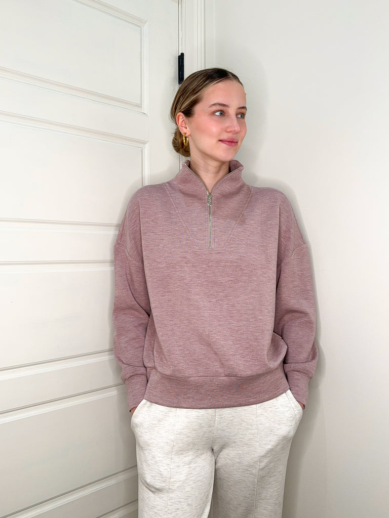 Hawley Half Zip Sweat Top Clothing Peacocks & Pearls Lexington