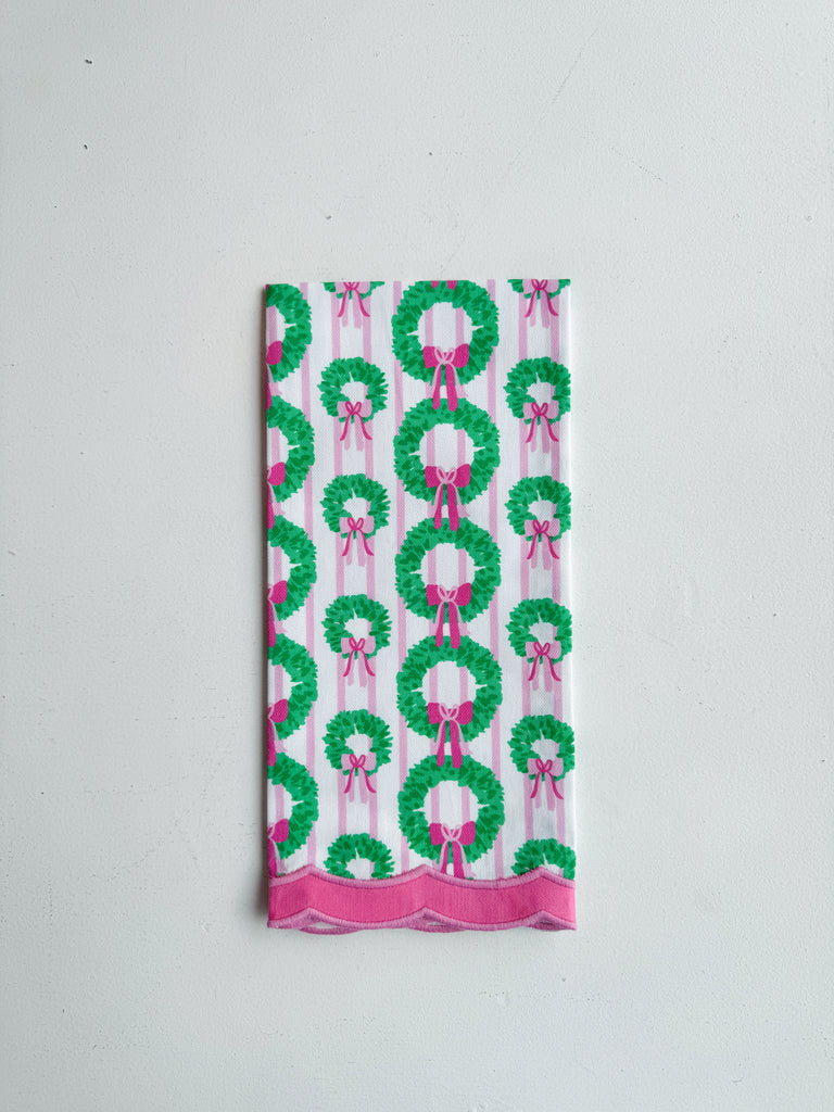 The Pink Pine Tea Towel Home Peacocks & Pearls Lexington