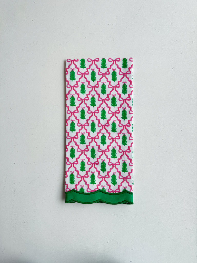 The Pink Pine Tea Towel Home Peacocks & Pearls Lexington