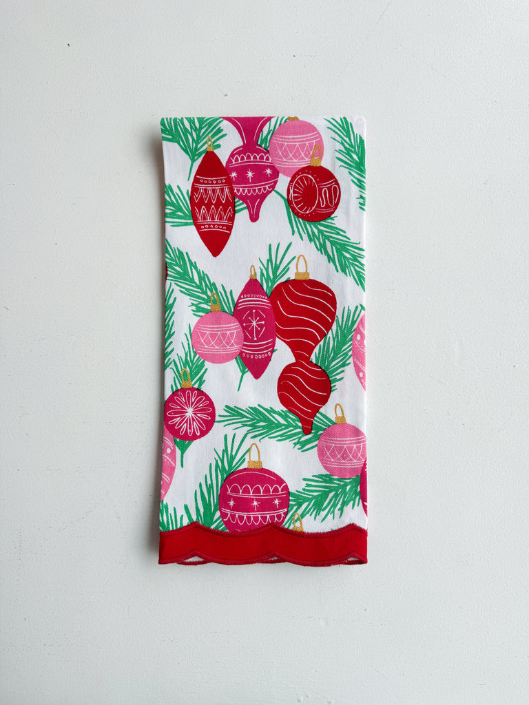 The Pink Pine Tea Towel Home Peacocks & Pearls Lexington