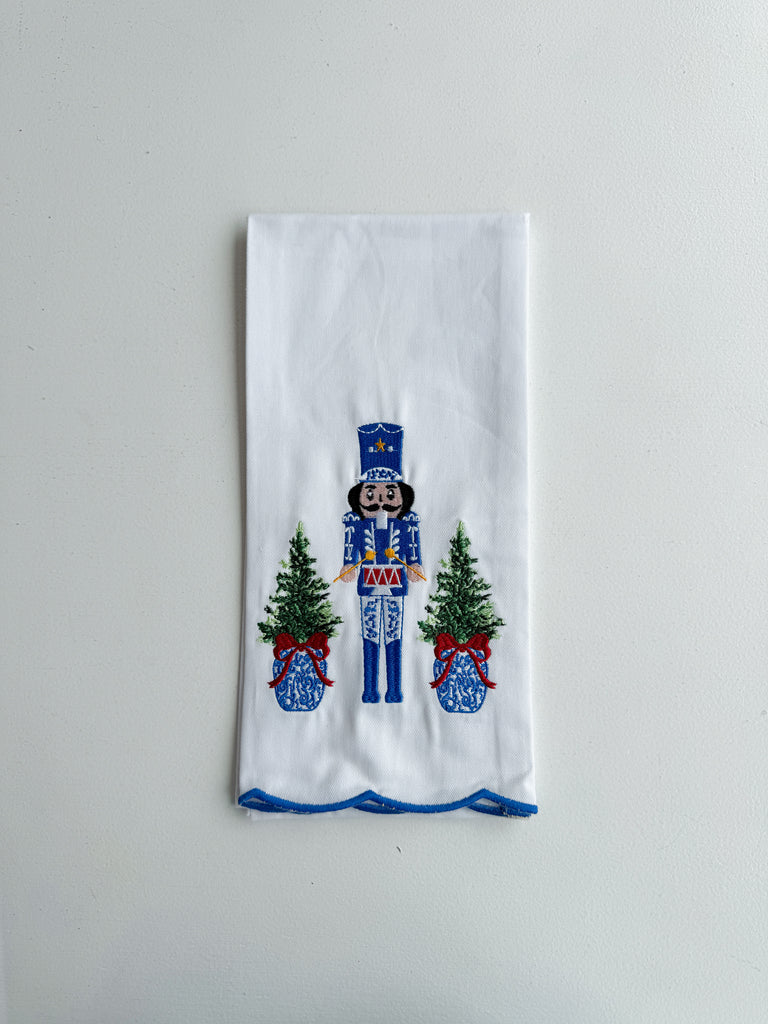 Christmas Chinoiserie Tea Towel Home Peacocks & Pearls Lexington