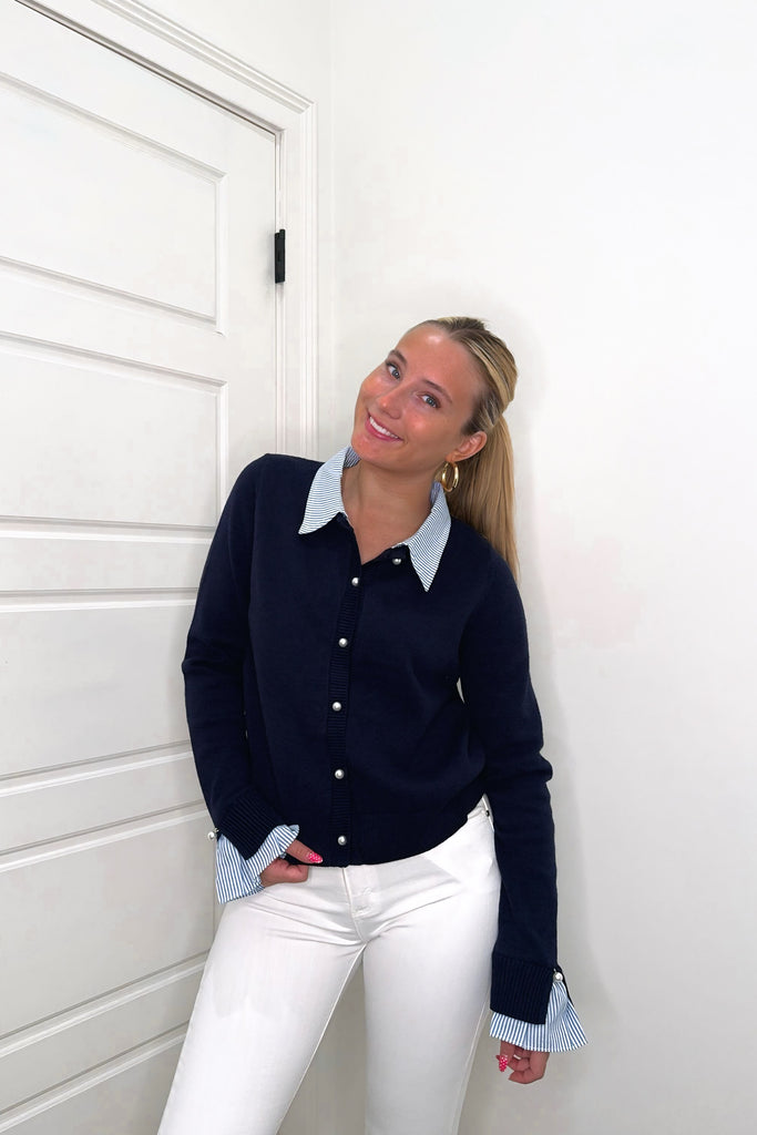 The Harbor Pearl Cardigan Clothing Peacocks & Pearls Lexington