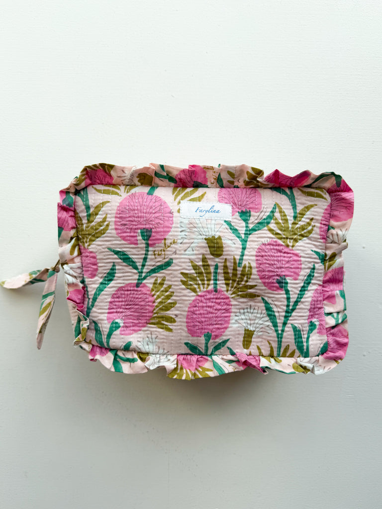 Calli Jane Frilly Bags Accessory Peacocks & Pearls Lexington Bloom Pink