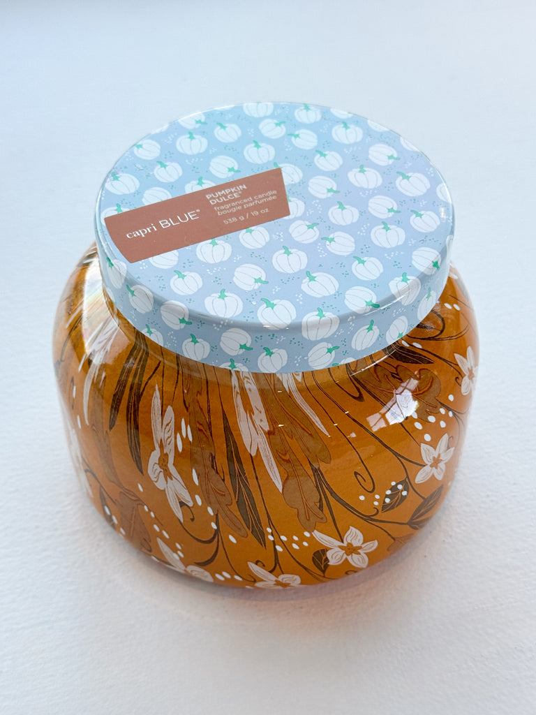 Pumpkin Dulce Pattern Play Candle Home Peacocks & Pearls Lexington